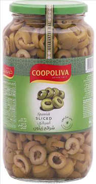 Picture of COOPOLIVA SLICED GREEN OLIVES 510GM